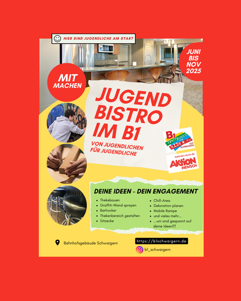 Jugendbistro  - hier sind Jugendliche am Start