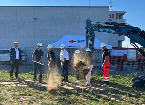 Spatenstich neue Rettungswache in Schwaigern