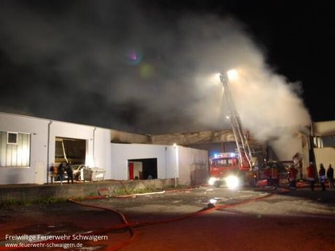 12.05.2011 – Großbrand bei der Fa. Geist in Berwangen