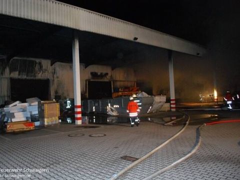12.05.2011 – Großbrand bei der Fa. Geist in Berwangen
