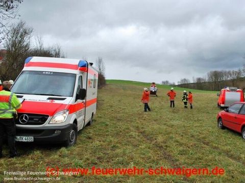 02.01.2012 – Schwerer Verkehrsunfall zwischen Stetten und Niederhofen