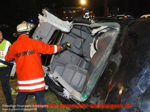 21.04.2012 – PKW kommt auf der K2047 von der Fahrbahn ab