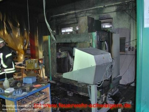 16.05.2012 – Brand einer Fräsmaschine