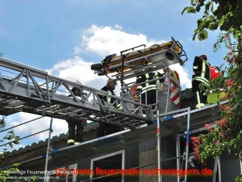 08.08.2012 – Person nach Sturz auf Dach schwer verletzt