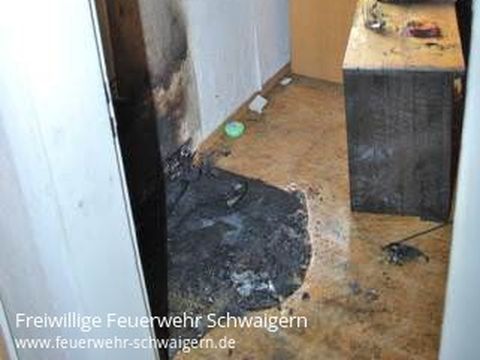 13.12.2012 – Zimmerbrand durch Verpuffung in einem Ölofen