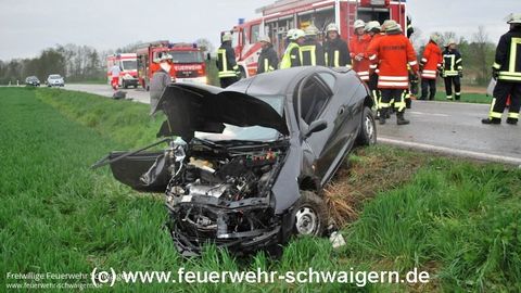 26.04.2013 – Frontalzusammenstoß zwischen Schwaigern und Stetten a.H.
