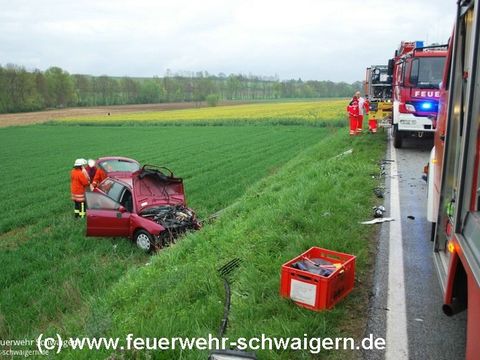 26.04.2013 – Frontalzusammenstoß zwischen Schwaigern und Stetten a.H.