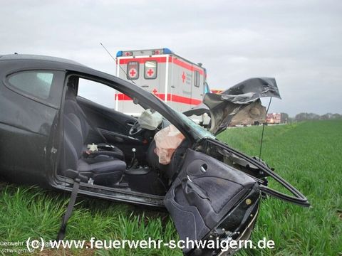 26.04.2013 – Frontalzusammenstoß zwischen Schwaigern und Stetten a.H.