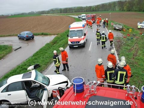 27.04.2013 – Wieder Verkehrsunfall auf der K2160