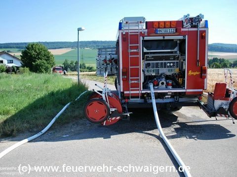 21.07.2013 – Flächenbrand direkt neben Getreidefeld