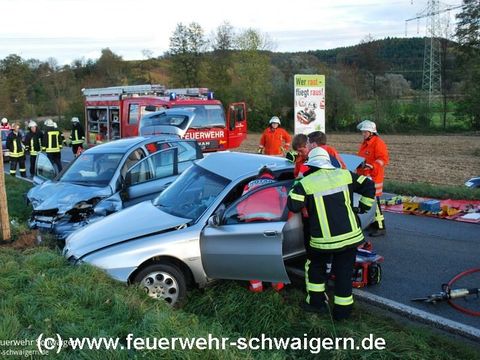 02.11.2013 – Frontalzusammenstoß - Fahrer schwer verletzt