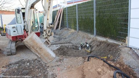 07.04.2014 – Bagger beschädigt Gasleitung in Meimsheim