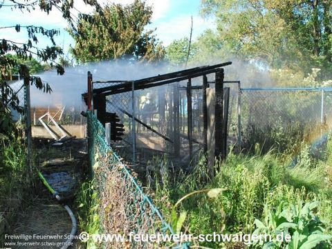 02.06.2015 – Brand einer Gartenhütte