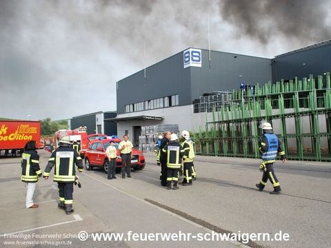17.06.2015 – Große Rauchwolke über dem Schwaigerner Industriegebiet