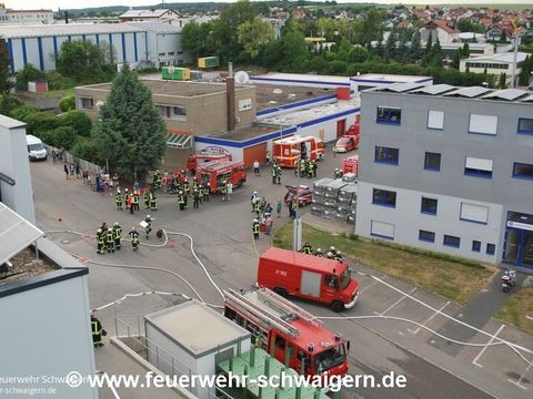 17.06.2015 – Große Rauchwolke über dem Schwaigerner Industriegebiet