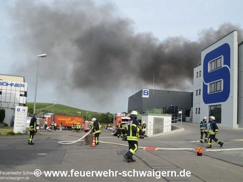17.06.2015 – Große Rauchwolke über dem Schwaigerner Industriegebiet