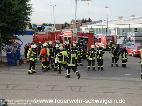 17.06.2015 – Große Rauchwolke über dem Schwaigerner Industriegebiet