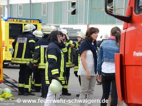 17.06.2015 – Große Rauchwolke über dem Schwaigerner Industriegebiet