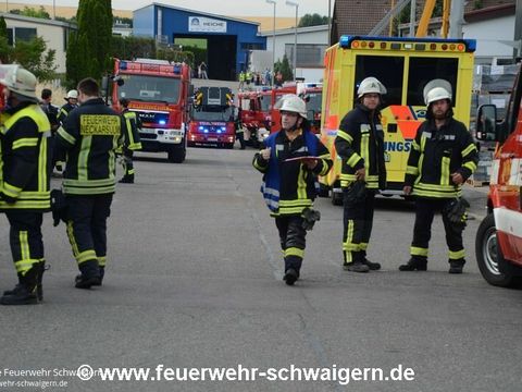17.06.2015 – Große Rauchwolke über dem Schwaigerner Industriegebiet