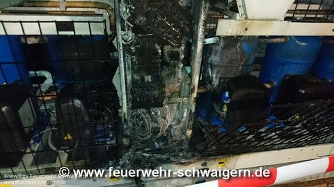 25.08.2016 – Brand eines Großkühlaggregates