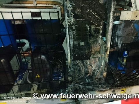 25.08.2016 – Brand eines Großkühlaggregates