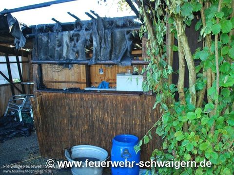 25.09.2016 – Brand einer Gartenhütte
