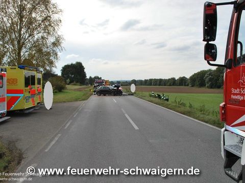 13.10.2016 – Frontalzusammenstoß auf der K2160