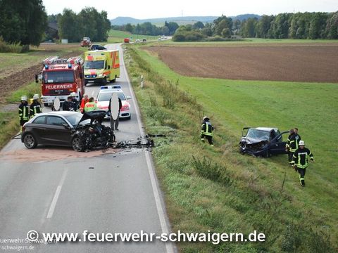 13.10.2016 – Frontalzusammenstoß auf der K2160
