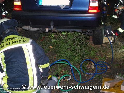 13.01.2017 – PKW auf Baum