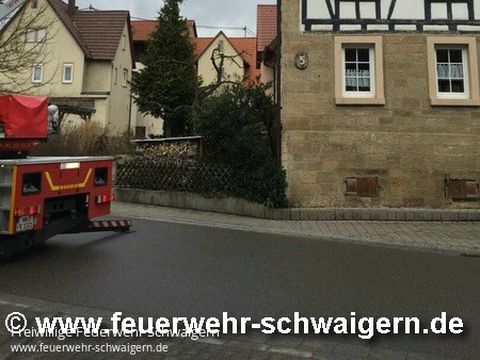 14.01.2017 – Lose Ziegel auf Gebäudedach