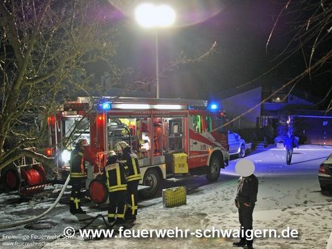 15.01.2017 – Gartenhaus in Vollbrand