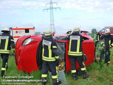09.05.2017 – PKW kommt von der Fahrbahn ab und überschlägt sich.