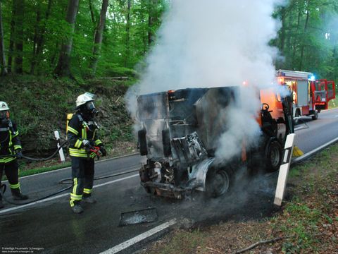 23.06.2018 – Brand einer Kehrmaschine