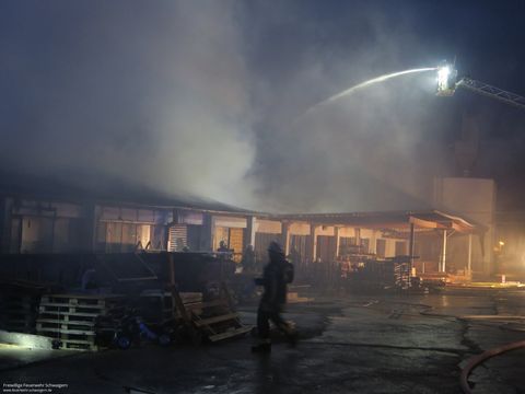 24.10.2018 – Brand in holzverarbeitendem Betrieb