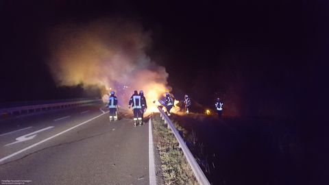 19.11.2018 – PKW auf der B293 in Vollbrand