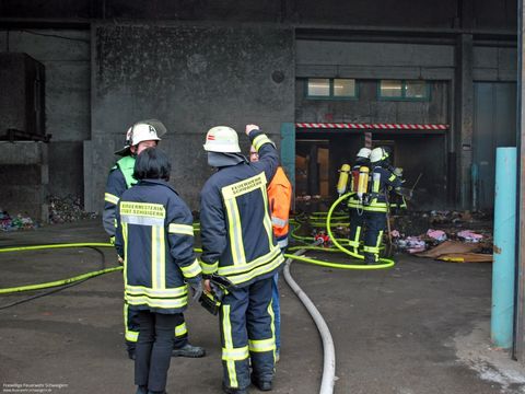 24.01.2019 – Brand in Recyclingfirma