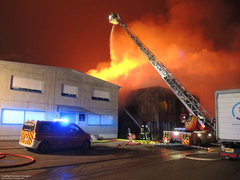 22.01.2020 – Großbrand Industriegebäude