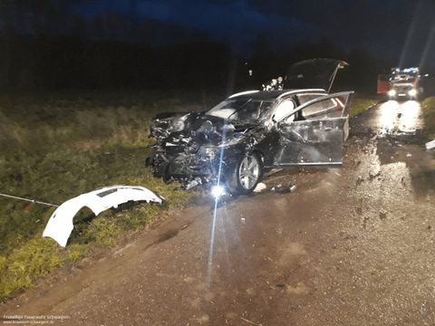 28.01.2021 – Tödlicher Verkehrsunfall auf der K2160 (Stetten-Niederhofen)