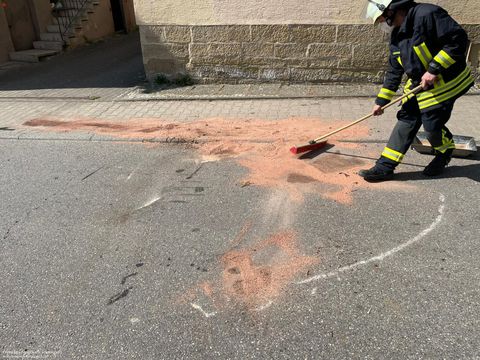 28.03.2022 – Ölspur in der Zabergäustraße (Niederhofen)