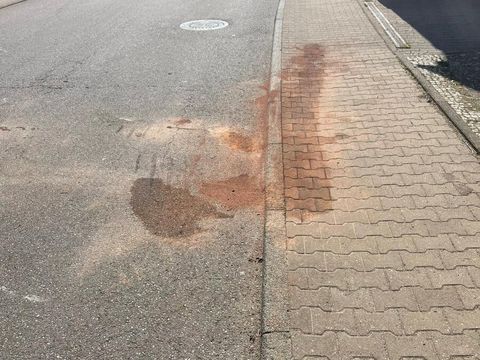 28.03.2022 – Ölspur in der Zabergäustraße (Niederhofen)