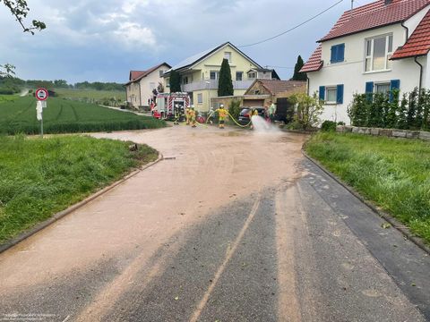 13.05.2024 – Einsätze nach Unwetter in Stetten und Gemmingen