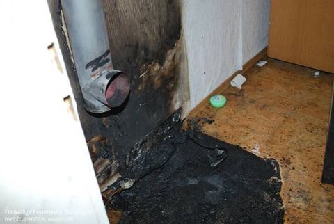 13.12.2012 – Zimmerbrand durch Verpuffung in einem Ölofen
