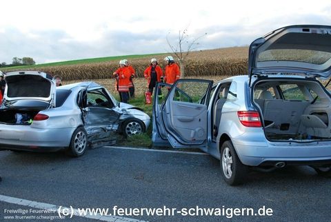 02.11.2013 – Frontalzusammenstoß - Fahrer schwer verletzt