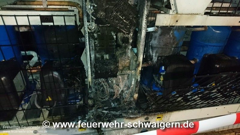 25.08.2016 – Brand eines Großkühlaggregates