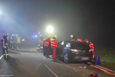 24.10.2019 – Drei Verletzte bei Zusammenstoß