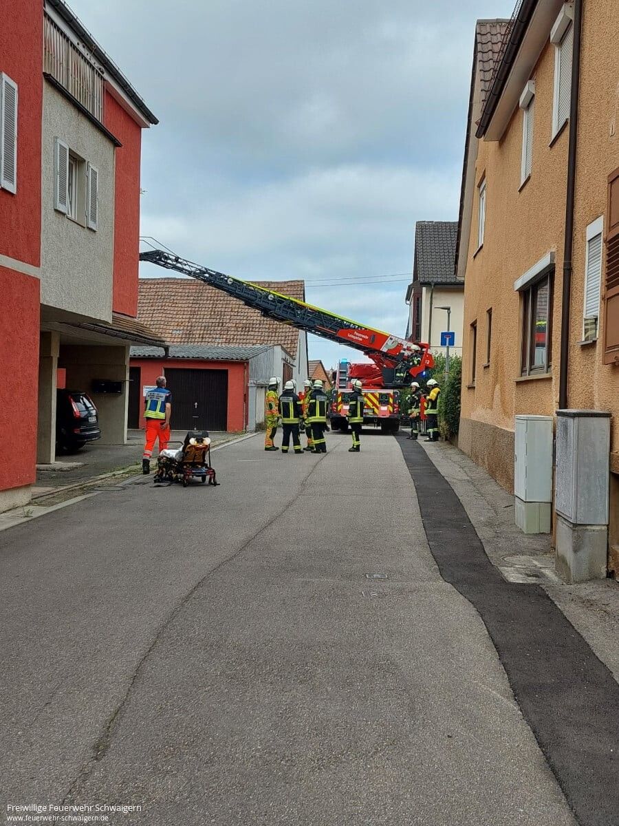 15.08.2024 – Patientin über Drehleiter gerettet