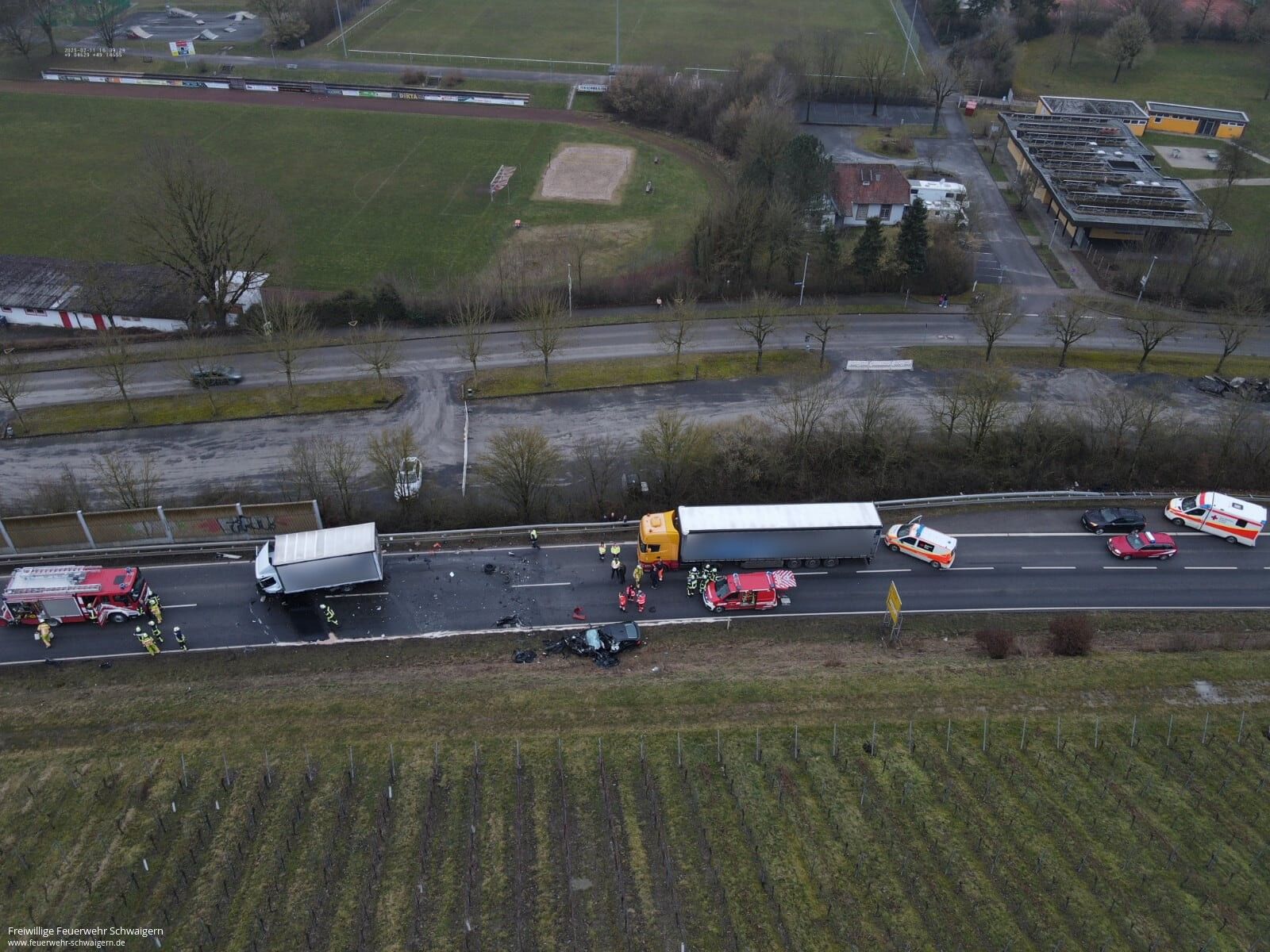11.02.2025 – Tödlicher Verkehrsunfall auf der B293 bei Schwaigern