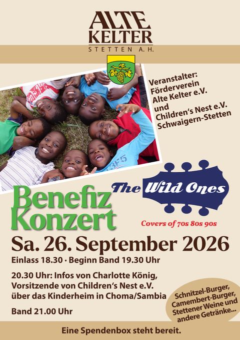 Benefizkonzert für Children`s Nest